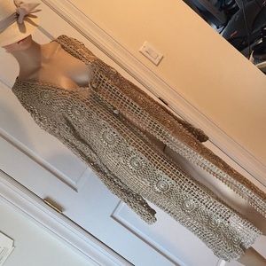 Crocheted sweater! Beautiful!